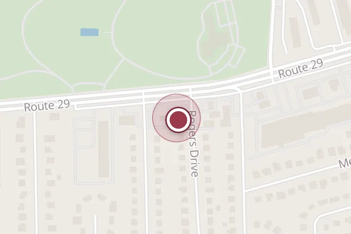 Street map around 7461 Lee Hwy, Falls Church, with a pin at 7-Eleven