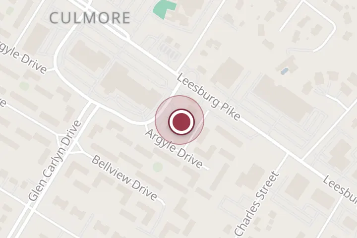 Street map around 3337 Glen Carlyn Dr, Falls Church, with a pin at 7-Eleven