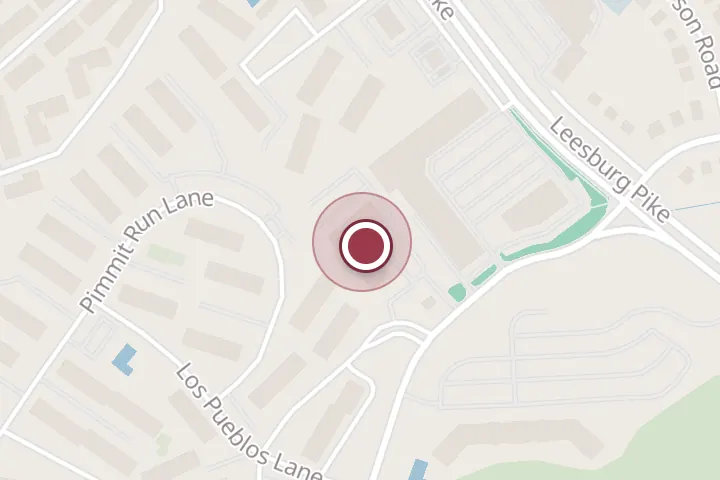 Street map around 2190 Pimmit Dr #204, Falls Church, with a pin at A&C Tax Advisors Inc