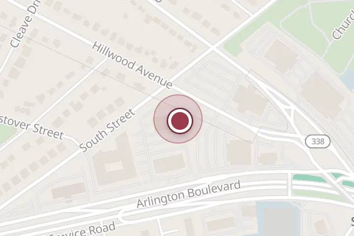 Street map around 6402 Arlington Blvd Ste 1030, Falls Church, with a pin at Affordable Home Solutions LLC