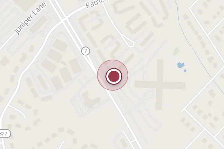Street map around 6170 Leesburg Pike, Falls Church, with a pin at Alvarado Tires Mobile Service