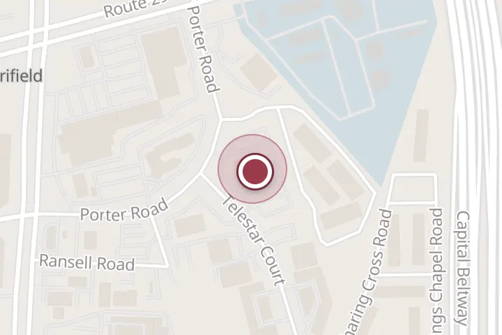 Street map around 2901 Telestar Ct Ste 600, Falls Church, with a pin at Amit V. Patel, MD, FCCP, ABIM Sleep Medicine