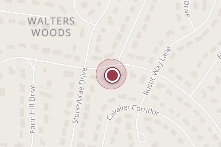 Street map around 6407 Crosswoods Dr, Falls Church, with a pin at Arborbuds