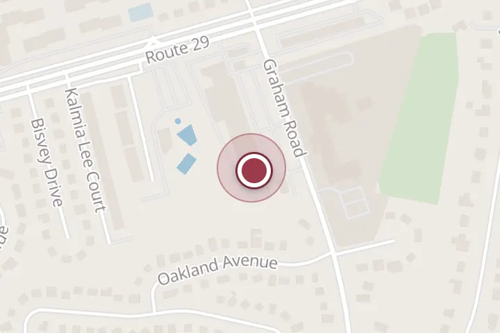 Street map around 2822 Graham Rd, Falls Church, with a pin at Ba Le