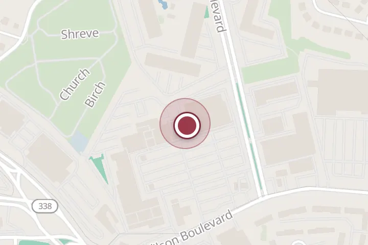 Street map around 6757 Wilson Blvd #22, Falls Church, with a pin at Banh Cuon Thang Long