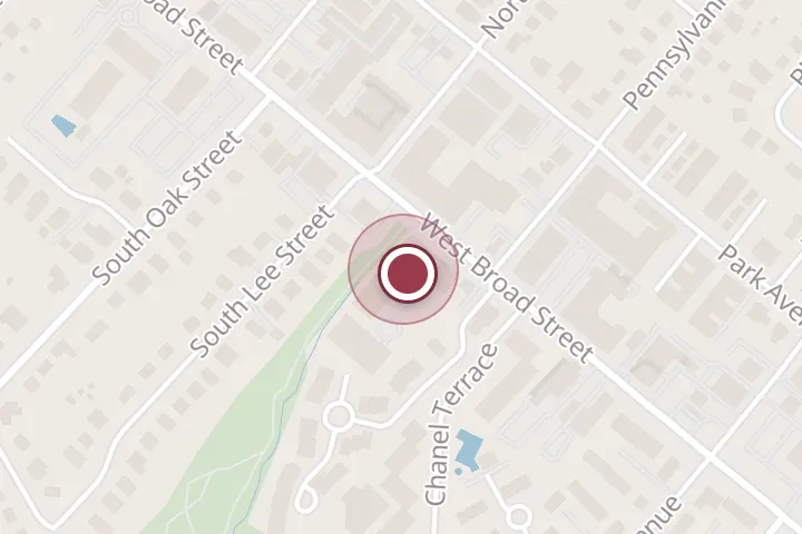 Street map around 513 W Broad St #62, Falls Church, with a pin at Best Day Carpet Cleaning