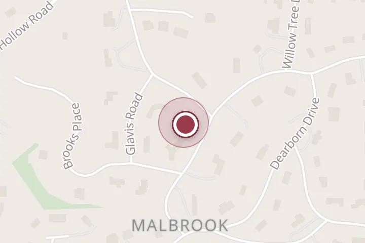 Street map around 3443 Malbrook Dr, Falls Church, with a pin at Bic DeCaro