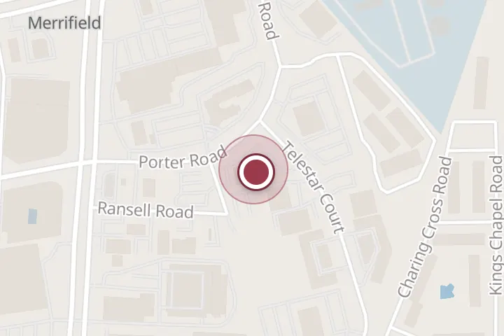Street map around 2900 Telestar Ct, Falls Church, with a pin at Capital Hospice: Shear James M MD