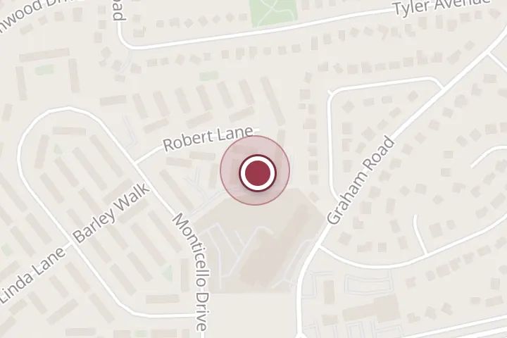 Street map around 7251 Robert Ln, Falls Church, with a pin at Cruz Expert in Paint and Drywall LLC