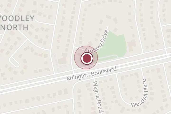 Street map around 7017 Aronow Dr, Falls Church, with a pin at Danny's Painting LLC