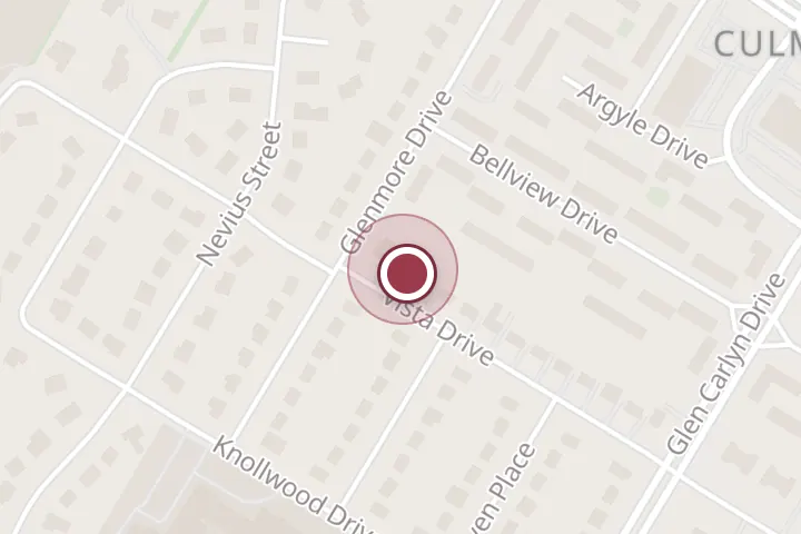 Street map around 6114 Vista Dr, Falls Church, with a pin at Dimas Painting Inc