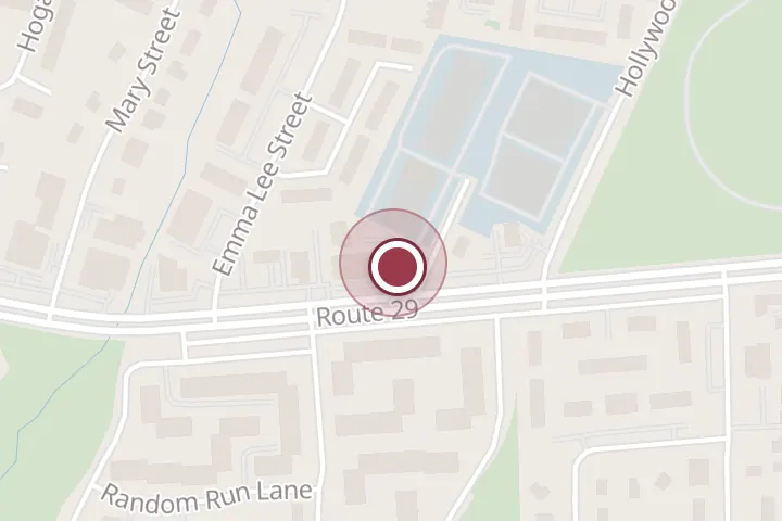 Street map around 7630 Lee Hwy, Falls Church, with a pin at El Tio Tex-Mex Grill