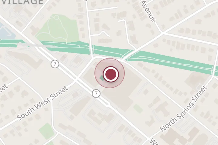 Street map around 125 Founders Ave, Falls Church, with a pin at Ellie Bird