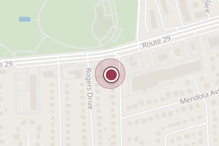 Street map around 7451 US-29, Falls Church, with a pin at Environmental Outdoor Solutions LLC