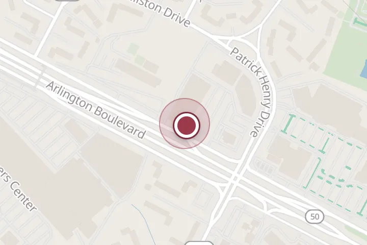 Street map around 6198 Arlington Blvd, Falls Church, with a pin at Era Kitchen & Bath