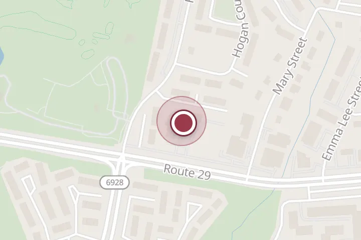 Street map around 7810 Lee Hwy, Falls Church, with a pin at Fairfax Green Cleaning Inc