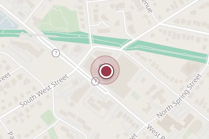 Street map around 930 W Broad St, Falls Church, with a pin at Fish Taco - Falls Church