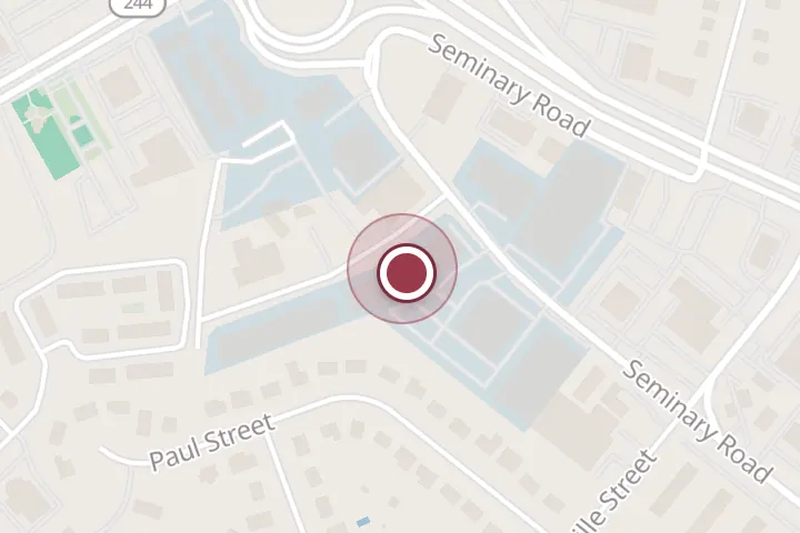 Street map around 5703 Center Ln, Falls Church, with a pin at Golden Hair Salon