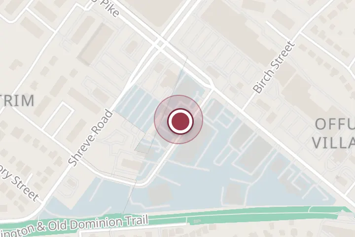 Street map around 110 Gordons Rd, Falls Church, with a pin at Home Paramount Pest Control