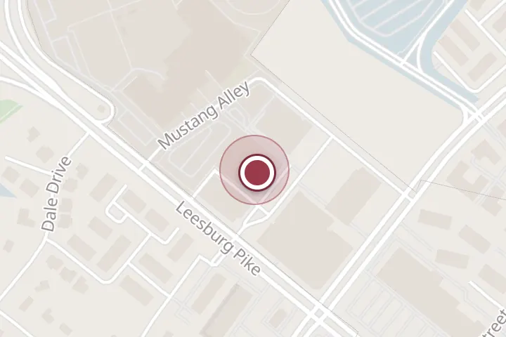 Street map around 171 W Falls Station Blvd, Falls Church, with a pin at Home2 Suites by Hilton Falls Church