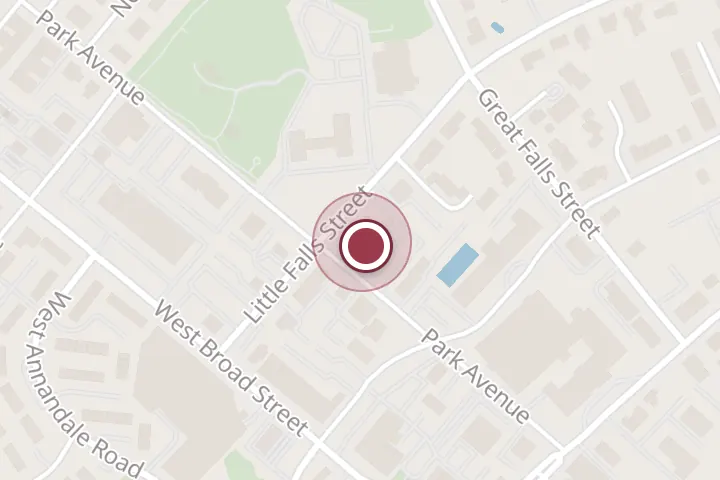 Street map around 200 Little Falls St suite g-400, Falls Church, with a pin at House Doctors Handyman of McLean