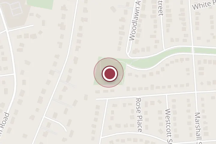Street map around 2858 Woodlawn Ave, Falls Church, with a pin at John Mastenbrook-Greenway Downs Park