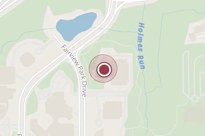 Street map around 3190 Fairview Park Dr, Falls Church, with a pin at kathy szymanski realtor