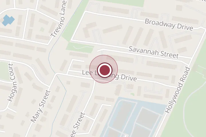 Street map around 7668 Lee Landing Dr, Falls Church, with a pin at L & A Handyman service LLC