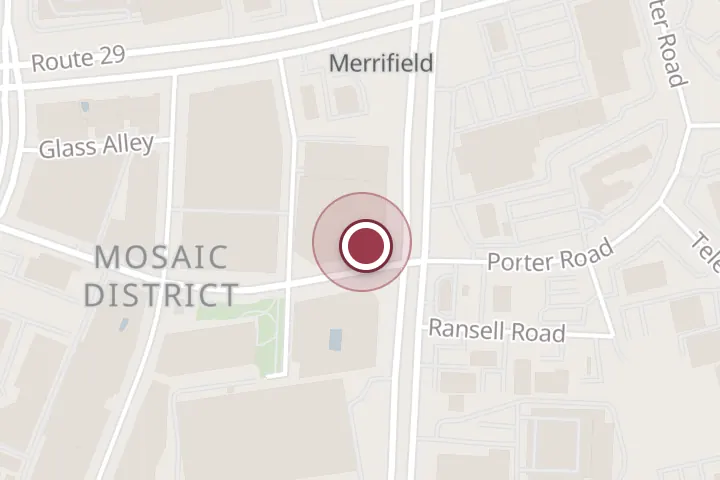 Street map around 8190 Strawberry Ln, Falls Church, with a pin at LA Fitness