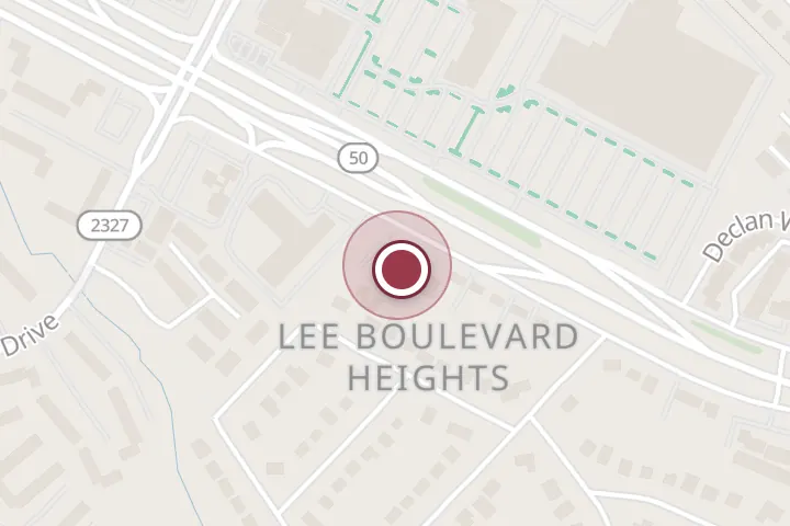 Street map around 6109 Arlington Blvd, Falls Church, with a pin at Luis A Gonzalez Law Office