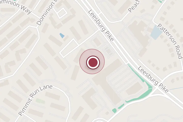 Street map around 2155 Evans Ct, Falls Church, with a pin at macaron & cupcake