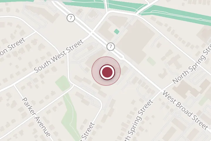 Street map around 113 Rowell Ct, Falls Church, with a pin at Malee Thai Massage and Bodywork