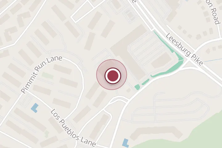 Street map around 2190 Pimmit Dr, Falls Church, with a pin at Mark's Pub
