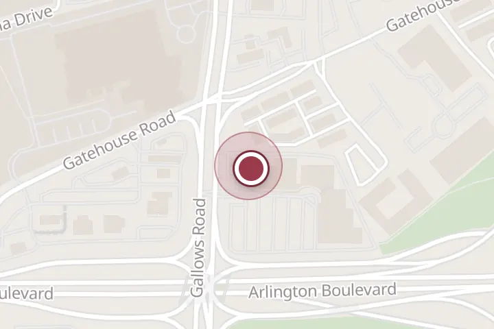 Street map around 3051 Gallows Rd, Falls Church, with a pin at Master Auto