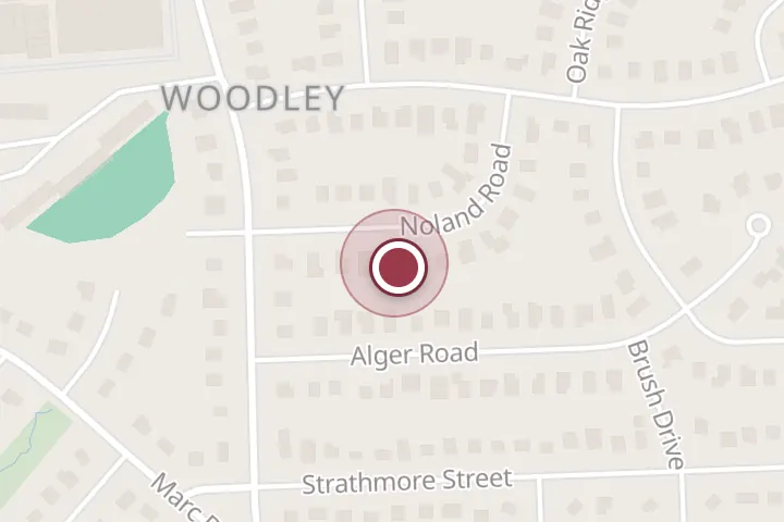 Street map around 7139 Noland Rd, Falls Church, with a pin at Mayco Andrade Plumbing