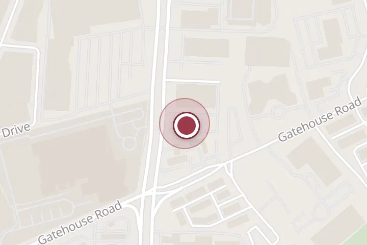 Street map around 3009 Gallows Rd, Falls Church, with a pin at McDonald's