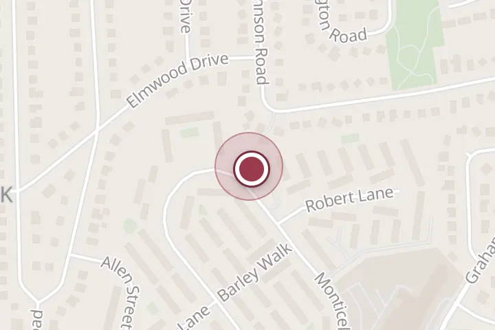 Street map around 2981 Monticello Dr, Falls Church, with a pin at Mercedes Cleaning Service