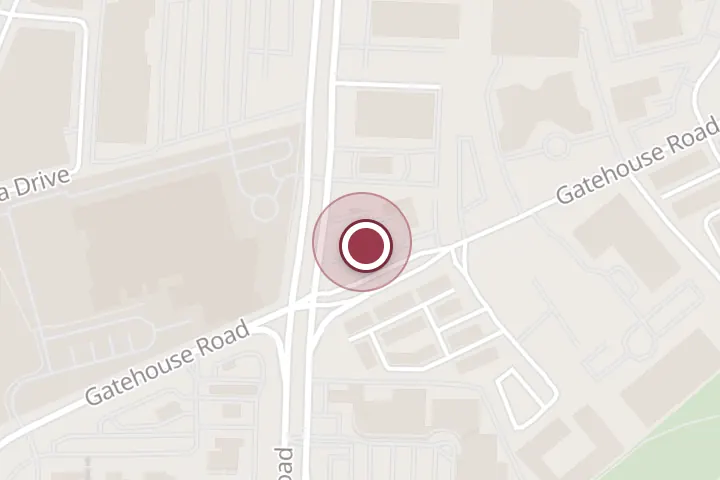 Street map around 3021 Gallows Rd, Falls Church, with a pin at Midas