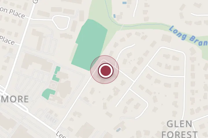Street map around 3303 Magnolia Ave, Falls Church, with a pin at Miranda floors & design