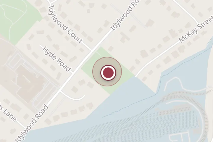 Street map around 7141 Idylwood Rd, Falls Church, with a pin at Mt Royal Park