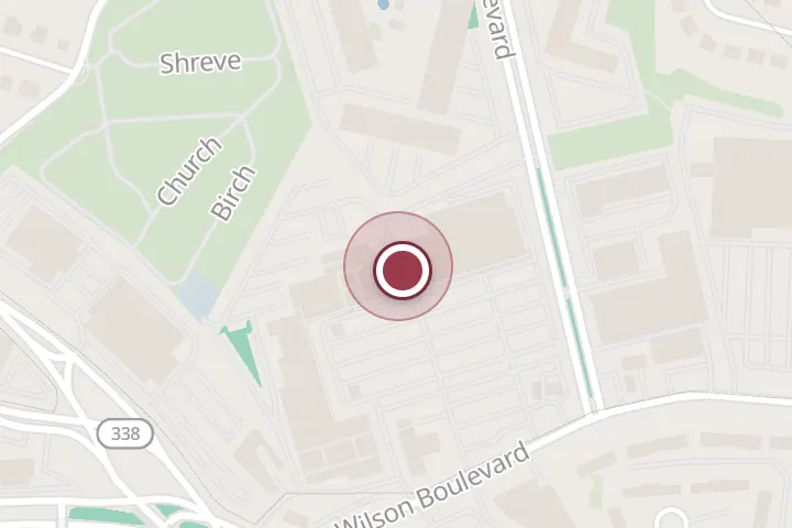 Street map around 6757 Wilson Blvd #7, Falls Church, with a pin at Nha Trang Restaurant