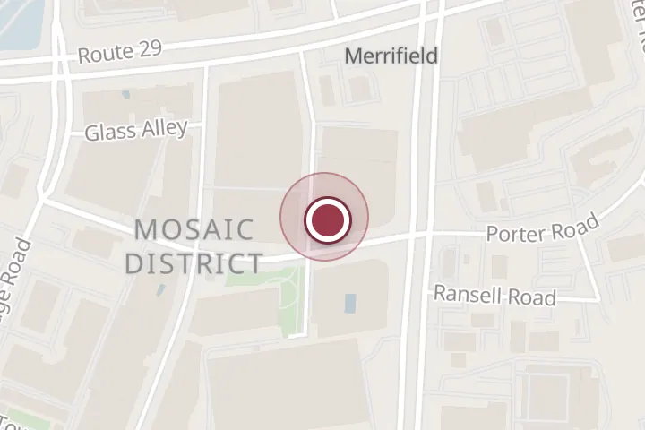 Street map around 8190 Strawberry Ln #3, Falls Church, with a pin at Nieon Nails