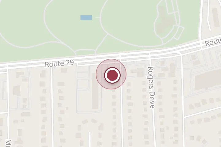 Street map around 7477 Lee Hwy, Falls Church, with a pin at Nova Family Auto Services
