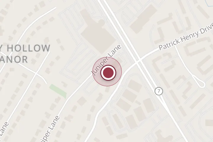 Street map around 6201 Leesburg Pike Ste 300, Falls Church, with a pin at NOVA KIDS FIRST