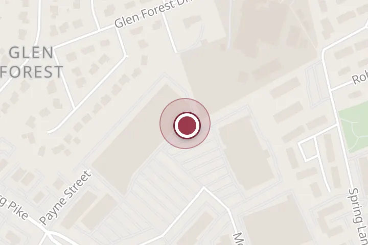 Street map around 5800 Crossroads Center Way Bldg B, Falls Church, with a pin at Old Navy