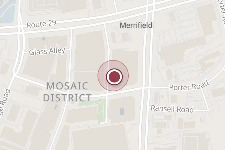 Street map around 8190 Strawberry Ln #6, Falls Church, with a pin at Pastry Xpo Cafe
