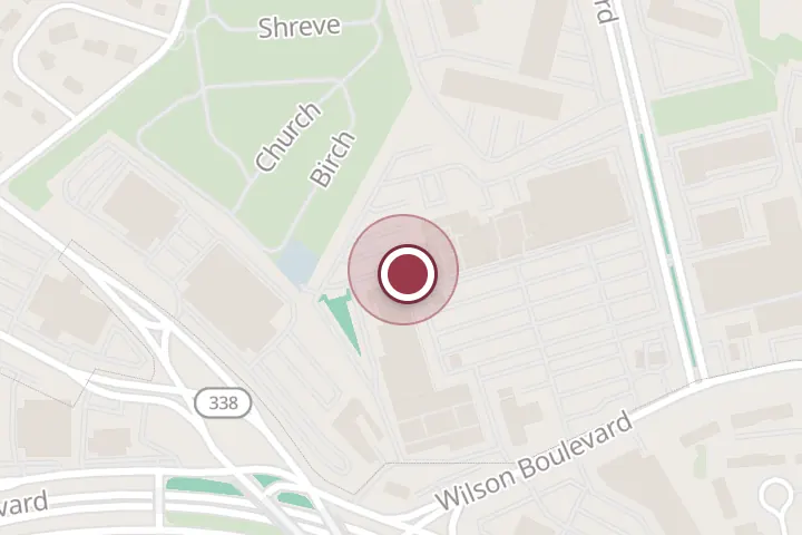 Street map around 6769 Wilson Blvd, Falls Church, with a pin at Phở Gà Vàng