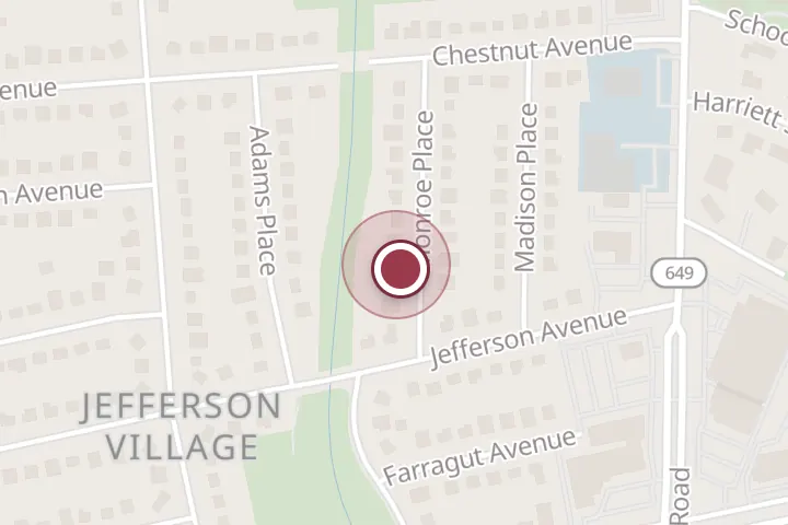 Street map around 2916 Monroe Pl, Falls Church, with a pin at R H Refrigeration