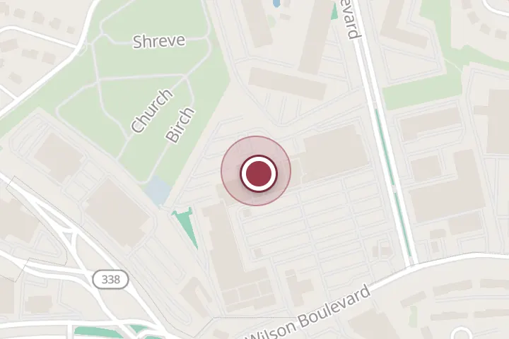 Street map around 6763 Wilson Blvd #17, Falls Church, with a pin at Saigon Tax Center