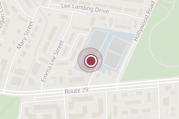 Street map around 2822 Fallfax Dr, Falls Church, with a pin at Settle Down Easy Brewing Co.